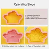 Baking Moulds 8Pcs Happy Valentine's Day Cookie Cutter Set Cartoon LOVE Heart Envelope Biscuit Fondant Embosser Stamp Mold DIY Cake