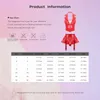 Urban Sexy Dresses Womens Sexy Lingerie Set Wet Look Patent Leather Halter Vest With Miniskirt Inbyggda Thongs strumpeklipp Pole Dancing Clubwear 2443