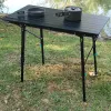 Möbler utomhus campingbord bärbart teleskopt fällbara bord picknick mångsidig vikbar träkorn aluminum ultralätt lägerbord