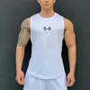 Herr t-shirts nya herr väst avslappnad sport t-shirt fitness träning basket tank top gym t-shirt man sommar snabba-torra herrkläder topp 2443