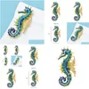 Stifte, Broschen mit Baby Emaille Seahorse für Frauen Männer Design Hippocampus Animal Party Büro Brosche Steckdose DOWLY DHZGA DHZGA