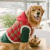 Vêtements pour chiens gros vêtements de Noël hiver huskies dorés huskies labrador moyen et grand gilet en coton