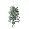 Decorative Flowers Simulated Eucalyptus Wall Mounted Rattan Countryside Indoor Artificial Flower Decoration