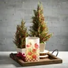 Flores decorativas Cedar e Berry Tree Multicolor 17,5 "Conjunto de 2