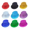 Berets Magician Top Hat Jazz Fedora Bowler Solice Party Show Flickering Glitter for Kids Perform