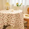 Toalha de mesa de pelúcia tonelada de mesa insping mantel mantel cumplekanos nappe ronde 50bylstb01