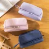 Torby duża pojemność szkolna etui dla dziewcząt Pencilase Three Zipper Big Pigarery Pen Box Organizer Bag Cosmetic torebki