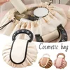 Bolsas de armazenamento Pu Large Capacoty Bag Women Travel Cosmetic com Casa de maquiagem à prova d'água de cordas d'água