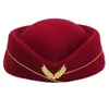 Berets Performance Costume Accessories Work Cap Stewardess Hat Beret Air Hostesses Party Hats