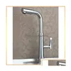 Kökskranar L15099 Luxury 4 Modeller Chrome Finish 360 -graders Turn Cold Water Sink mässing Tap Delivery DH8Q6