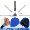 Car Window Glass Clean Brush Retractable Car Wash Mop with 5 Replace Pads for SUV RV Truck Vehicle 18.5in Rinse Windshield Tool