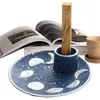 Candle Holders Holder Pure Leaf Smudge Stand Incense Set Palo Santo Ash Catcher Burning Bowl For