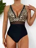 Women's Swimwear Summer Beach Bathing Suit Dp V-neck Swimsuit Women Vacation Outfits Sexy Swimwear Pool Party Girl Bikini One Piece Suit Y240402