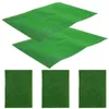 Decorative Flowers 5 Pcs Nylon Flocked Grass DIY Lawn Turf Model Toy Room Sand Table Fake Mat Plastic Adorn