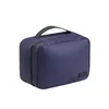 DHL50pcs Cosmetic Bags Women PU Plain Large Capacity Solid Waterproof Protable Travel Storage Bag Mix Color