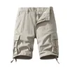 Pantaloncini da uomo pantaloni corti in cotone casual pantaloni tattici militari bermuda americana in stile ginocchio streetwear