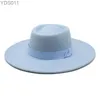 Wide Bim Hats Bucket Porkpie Hut Filz Jazz Fedora Mens Panama Trilby Herbst Winter Fashion Casual Vintage YQ240403