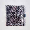 ノートブックYiwi Leopard Print Pocketsフォトアルバムカードホルダー3インチフォトカード透明スクラップブック写真収集書KPOPカードバインダー