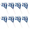 Decorative Flowers Simulated Eucalyptus Leaves Faux Stem Leaf Picks Simulation Artificial Stems Branch Plant Adornments Plants