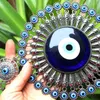 Figurine decorative Turkish Blue Evil Evil Eye Decor muro sospeso Amuleti Ornamento Delive Danello Casa Giardino Protezione Blessing Lucky