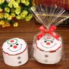 Serviette de Noël Cake Shape Snowman Dinner Decor Year Broidered for Home Tree Towels Cadeaux mignons d'enfants