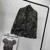 Дизайнерские камни карманные камни из пиджаки с длинным рукавом Знаки на молнии мужчина футболка повседневное пальто