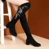 Boots Hot Sexy Slim Fit Stretch Over Knee Boots Women's Shoes 2022 Fall/winter Women High Heels Long Thigh Thigh Boots Zapatos Mujer