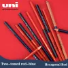 Pencils UNI Pencil 772 Hexagon Red Blue Wooden Pole Twocolor Coloring Pencil Marker Drawing Pencil Painting Supplies Office Accessories