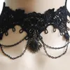 Europäische und amerikanische neue Gothic Vintage Spitzen Halskette Europäische und amerikanische Festivalkleid Halskette gefälschter Kragen Schmuck