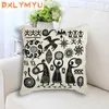 Pillow Black Simple Art African Style Cover Sofa Throw Case Cotton Linen Home Decor