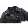 Jackets Brand Fashion Classic Girls Boys Black Motorcycle Catur