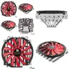 Fans & Coolings Computer Thermalright Axp200R 6 Heat Pipe Cpu Cooler 7M Height Htpc Itx Cooling Fan For Intel 1155 1156 2011 2066 Amd Dh4Ty