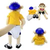 60cm Large Jeffy Boy Hand Puppet Plush Toys Removable Children Soft Doll Talk Show Party Props Puppet Stuffed Doll For Kids Gift