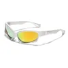 Sonnenbrille Y2K Marke Designer Luxus großer Rahmen Unregelmäßige Frauen für Männer 2024 Vintage Punk Sonnenbrille Outdoor Sport Schutzbrille UV400