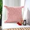 Pillow Soft Plush Ball Sofa Decoration Model Square Cover Bedroom Living Room MF805