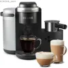 Coffee Makers Coffee machine K-Cafe single service K-Cup coffee machine latte machine and cappuccino machine black charcoal Y240403