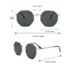 3pairs dames metaal geometrisch frame mode zonnebril voor zomers dagelijks leven coole buitenaccessoires