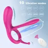 Toys vibratrice Anneau pour l'éjaculation Anneau Sex Toys for Men Vibrant Rings Wireless Cover Male Masturbation Tools