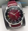 Athleisure AP Wrist Watch Code 11.59 Série 15210BC Platinum Smoked Wine Red Mens Fashion Casual Business Back Transparent Mechanical Watch