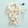 毛布の幼児入浴タオル多目的ソフトモスリンコットン漫画ベアプリントファッションラップブランケットの男の子のための毛布
