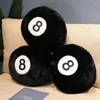 Oreiller 35/50 cm simulation billard 8 balle en peluche pelucheuse douce huit balles de piscine joueurs de décoration intérieure sport créatif cadeau