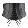 Belts European And American Retro Black Strapping Leather Waist Closure For Women's Decoration Versatile Fashionable Outerwear El