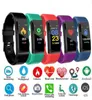 ID115 115 Plus Pulsera inteligente para el seguimiento de fitness de pantalla Pedómetro Reloj Coun Counter Rife Heart Pressing Monitor Smart Wristband3945066