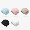 Berets Cotton Cap Turban Turbano Beanie Neckerchief Versatile Hat Korean Version Scarf