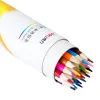 Pencils Deli 12/24/36/48 Kolorowe ołówki z wbudowaną ostrzałką, miękki rdzeń ołówkiem do kolorowania, szkicowania i malowania