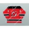 GDSIRカスタムDavid Puddy Wearss Martin Brodeur 30 Red Hockey Jersey The Face Painter New Top Ed S-M-L-XL-XXL-3XL-4XL-5XL-6XL