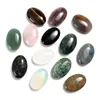 Natural Crystal Powder Crystal Tiger Eye Polishing Soap Stone Essential Oil Stone Massage Oval Handle grossist