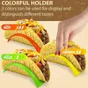 Platten Single Taco Halter Stand Set 6/12/18 PCS Rack Kunststoff Hartes oder Weichschale klein für die Party Dienstag