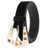 Ceintures European et American Belt Women's Cool Ins Versatile Jeans en daim de la mode en daim