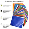 Window Stickers 23 Sheets 12"x10" Bundle Permanent Adhesive Making Sign Pattern For Party Decoration Sticker Craft Cutter Car Decal